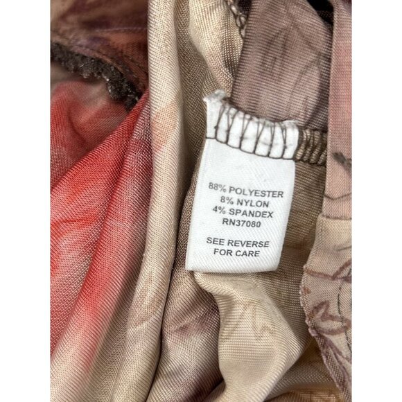 Cato Shirt Womens 18 2X Red Stretch Velvet Burnout Fairy Grunge Y2K Whimsigoth - Picture 11 of 11